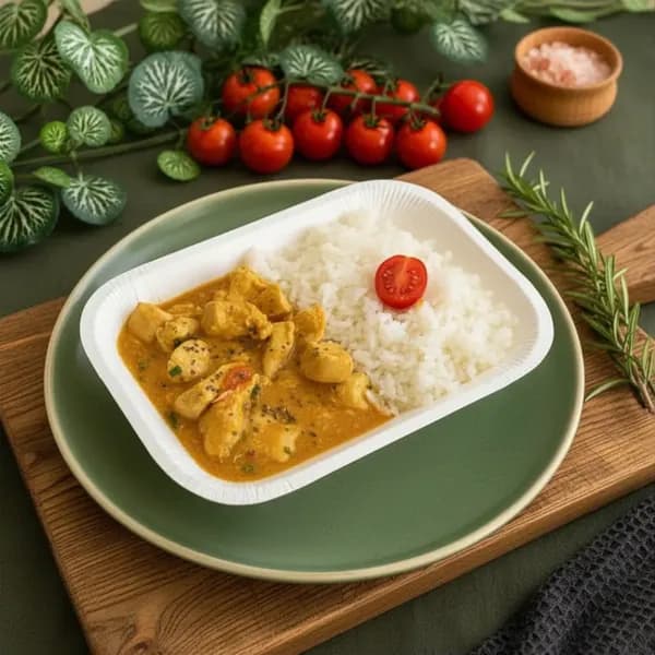 Bobó de Frango e arroz