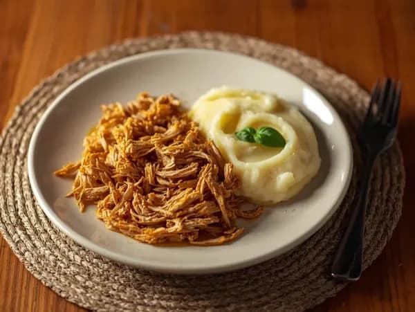Escondidinho de frango com purê de batata