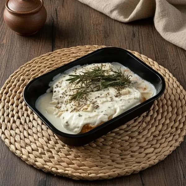 Panquecas Artesanais de Frango com Palmito e Requeijão ao Molho Quatro Queijos 440g
